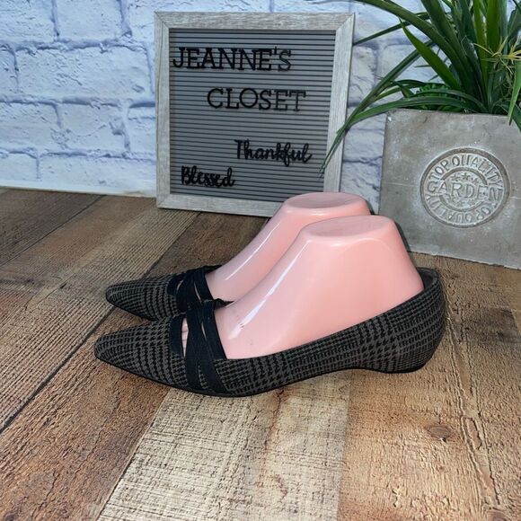 Stuart weitzman hounds tooth pointed toe flats - Picture 12 of 12